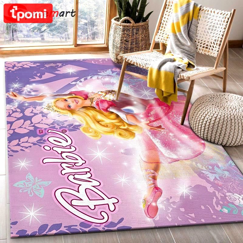 Rugs in living room and bedroom - Barbie in disney princess family area rug living room rug home decor floor decor - rugs Rectangle Rug