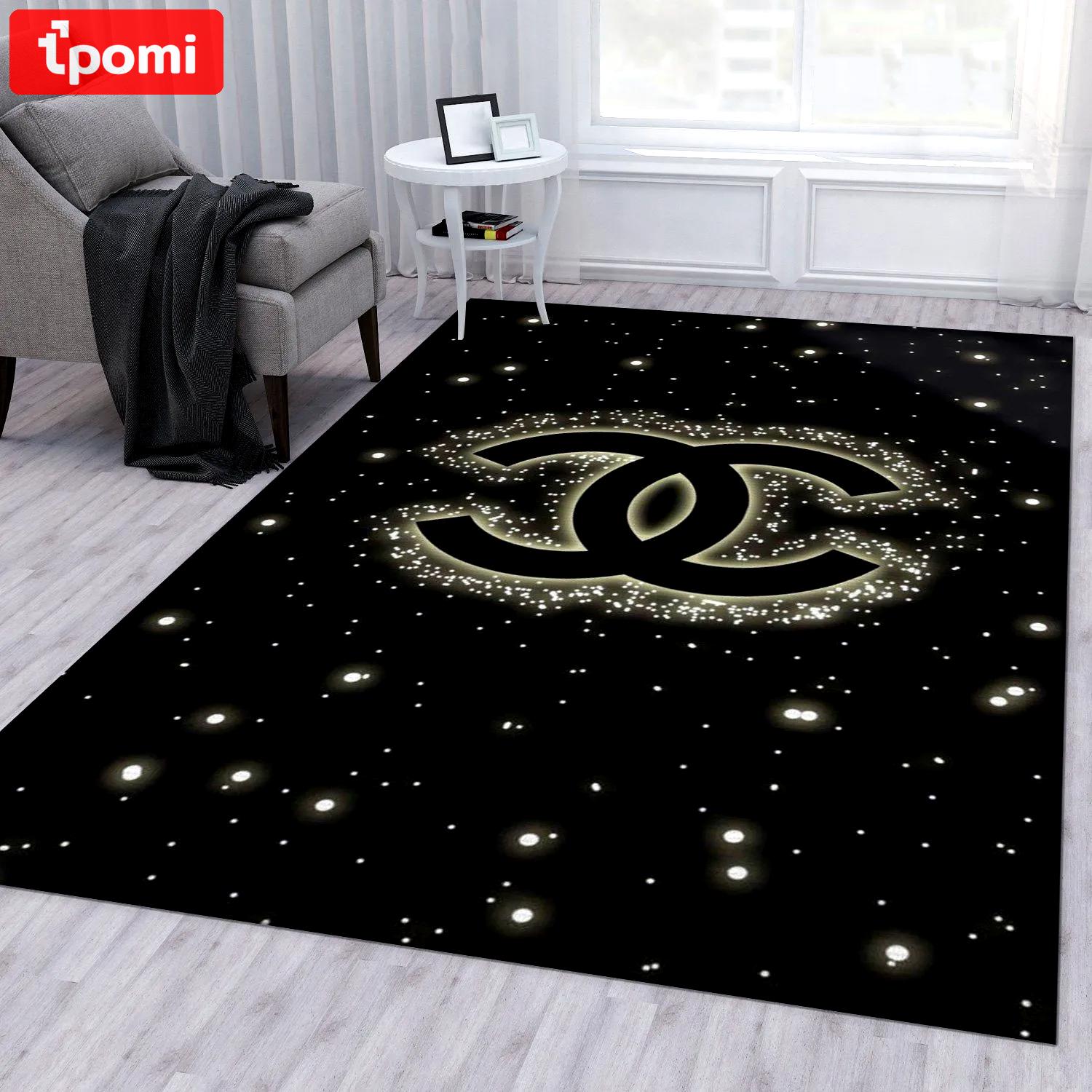 Rugs in living room and bedroom - Chanel area rug living room rug us gift decor Rectangle Rug