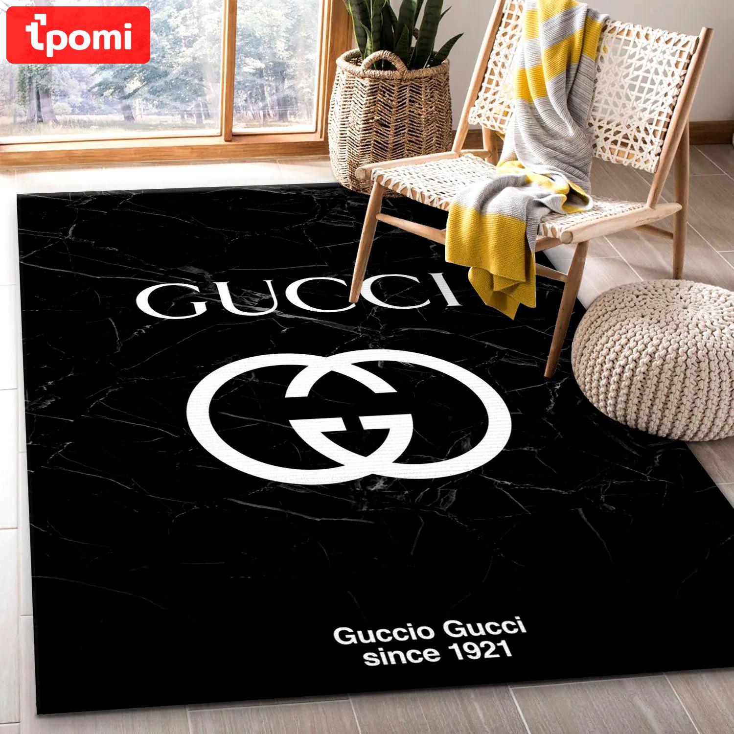 Rugs in living room and bedroom - Gucci black marble marmor area rug living room rug christmas gift us decor Rectangle Rug