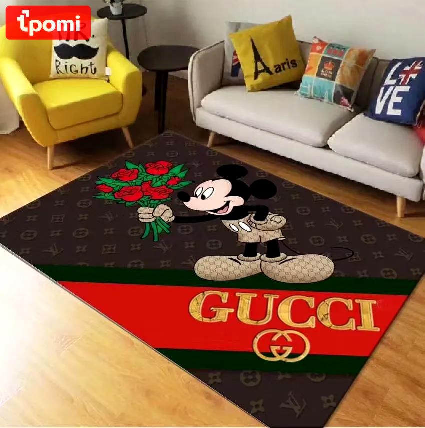 Rugs in living room and bedroom - Gucci minnie mouse disney luxury area rug for living room bedroom carpet home decorations mat type 4 Rectangle Rug