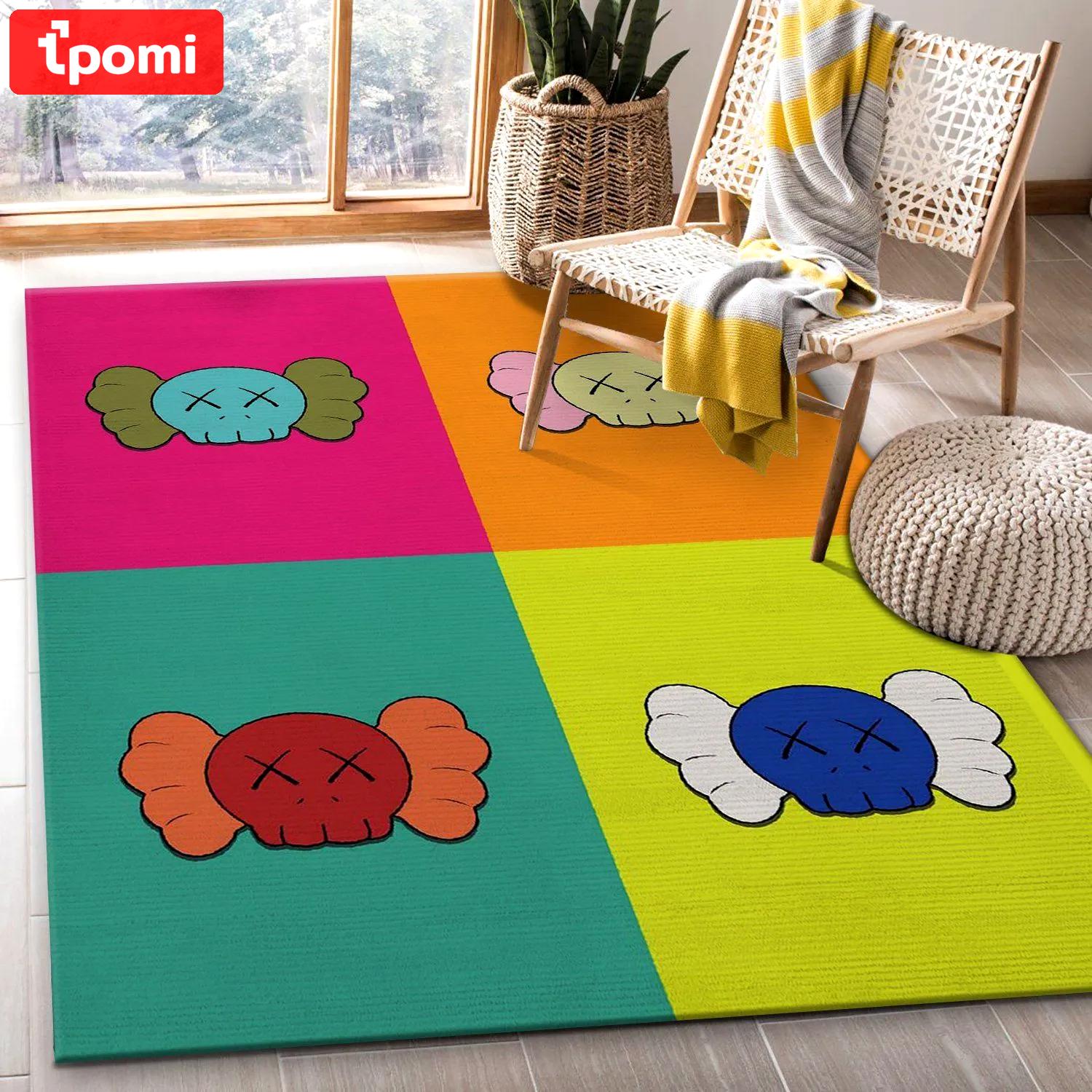 Rugs in living room and bedroom - Kaws area rugs living room rug christmas gift floor mats keep warm in winter Rectangle Rug