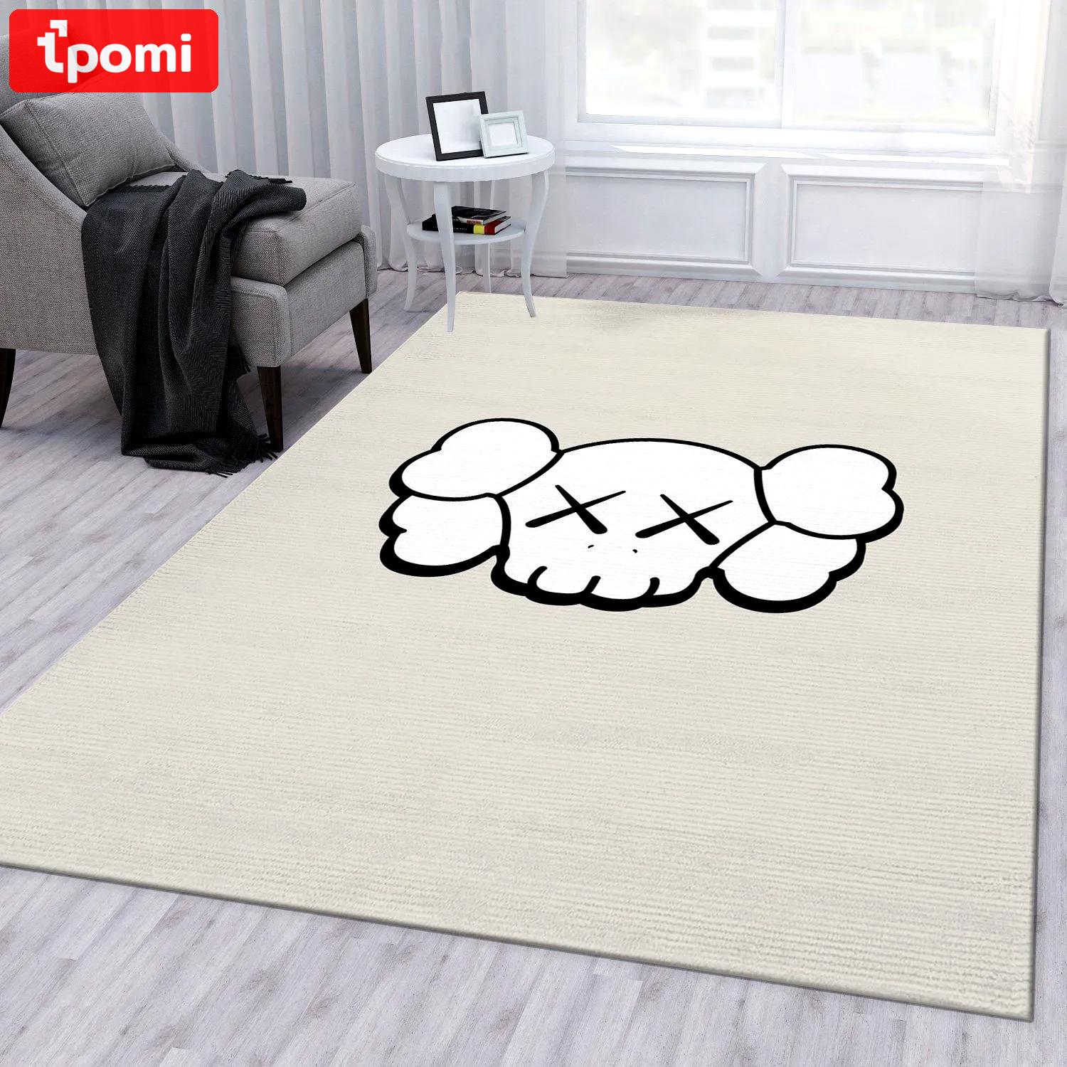 Rugs in living room and bedroom - Kaws head rug bedroom rug carpet us gift decor Rectangle Rug