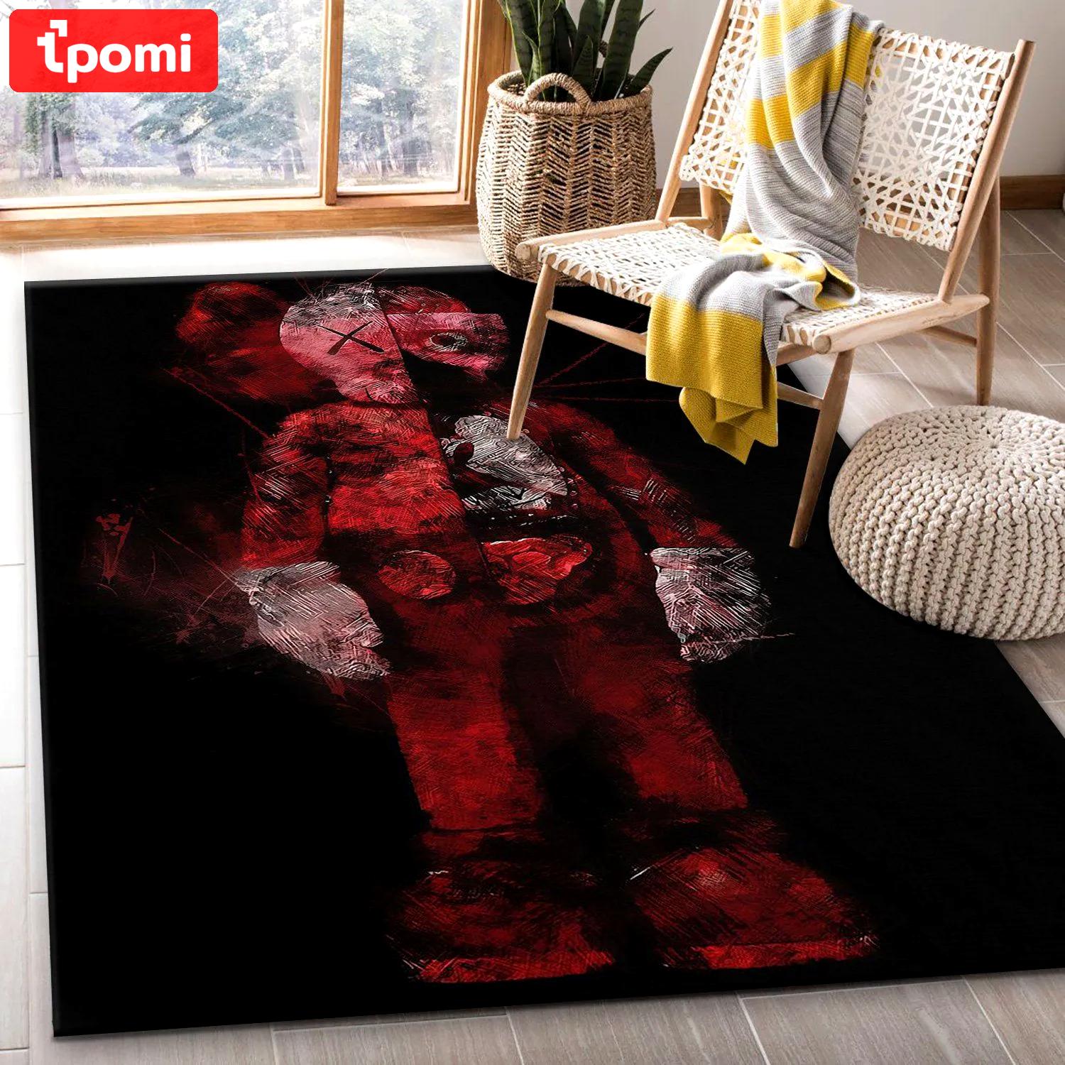 Rugs in living room and bedroom - Kaws rug living room rug christmas gift floor mats keep warm in winter Rectangle Rug