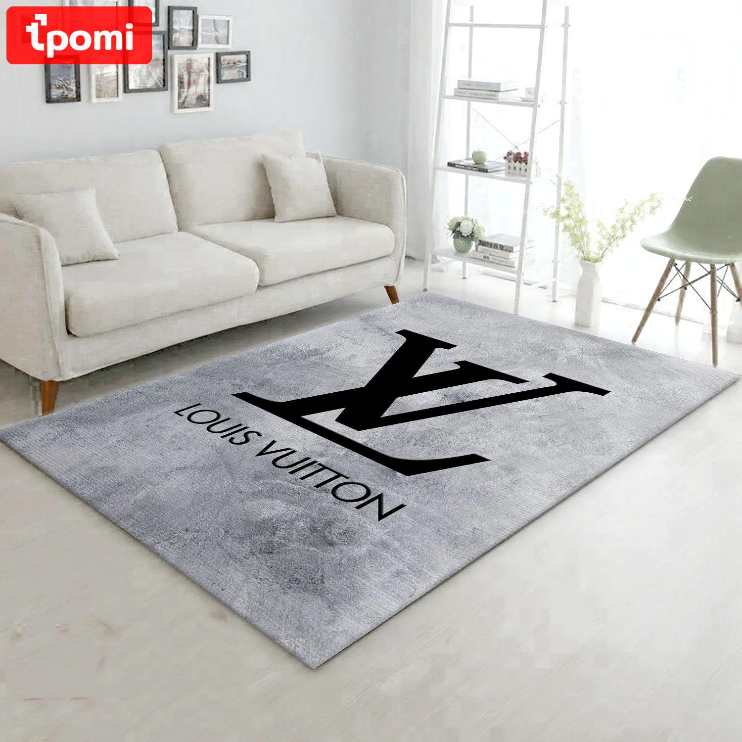 Rugs in living room and bedroom - Louis vuitton area rugs fashion brand rug floor decor home decorations Rectangle Rug