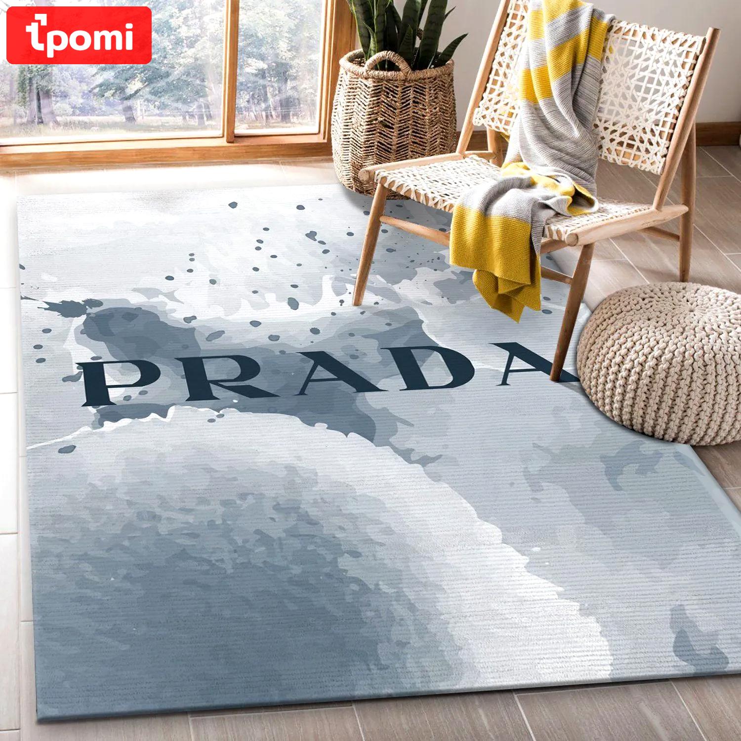 Rugs in living room and bedroom - Prada area rug fashion brand rug christmas gift us decor Rectangle Rug