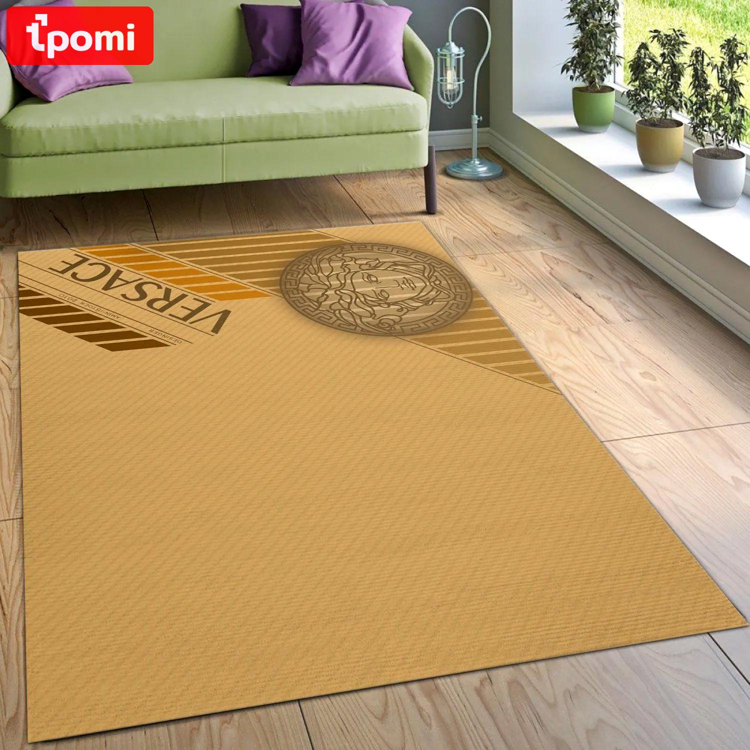 Rugs in living room and bedroom - Versace v1 area rug living room rug floor decor floor mats keep warm in winter Rectangle Rug