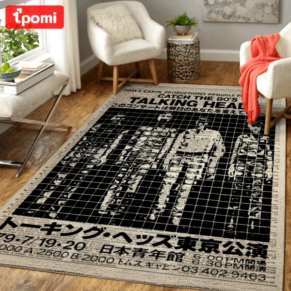Rugs in living room and bedroom 80s new wave music rock art on dictionary home decor rectangle area rug Rectangle Rug