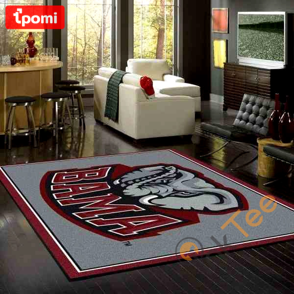 Rugs in living room and bedroom alabama crimson tide Rectangle Rug