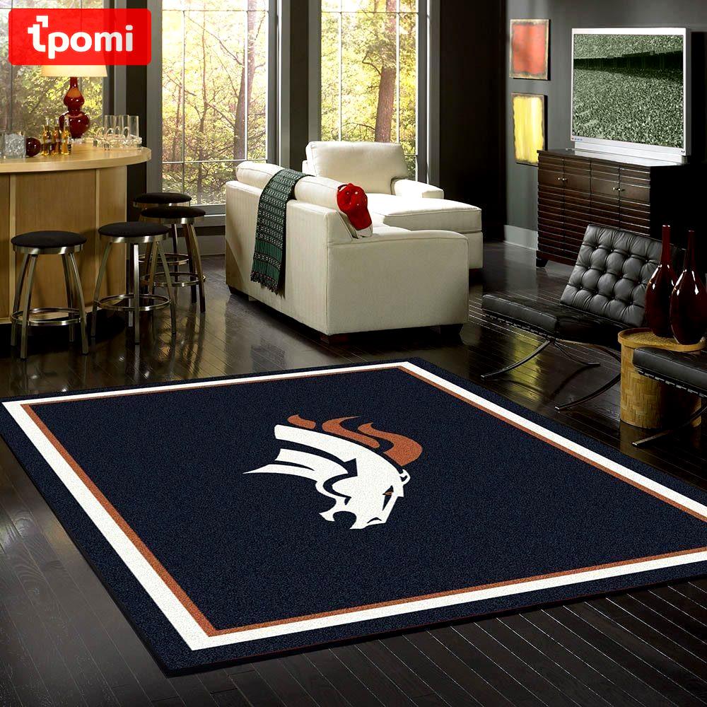 Rugs in living room and bedroom denver broncos area Rectangle Rug