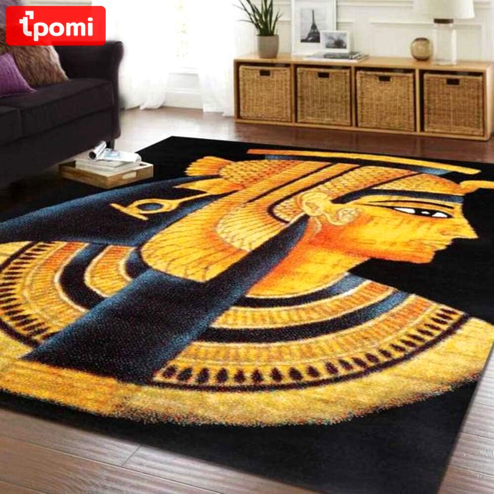 Rugs in living room and bedroom egyptian pharaoh home decor rectangle area rug Rectangle Rug