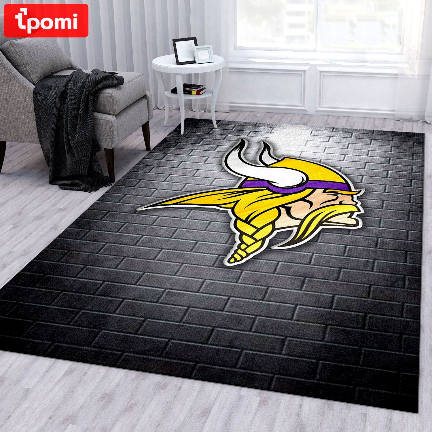 Rugs in living room and bedroom minnesota vikings nfl area rug bedroom rug home us decor Rectangle Rug