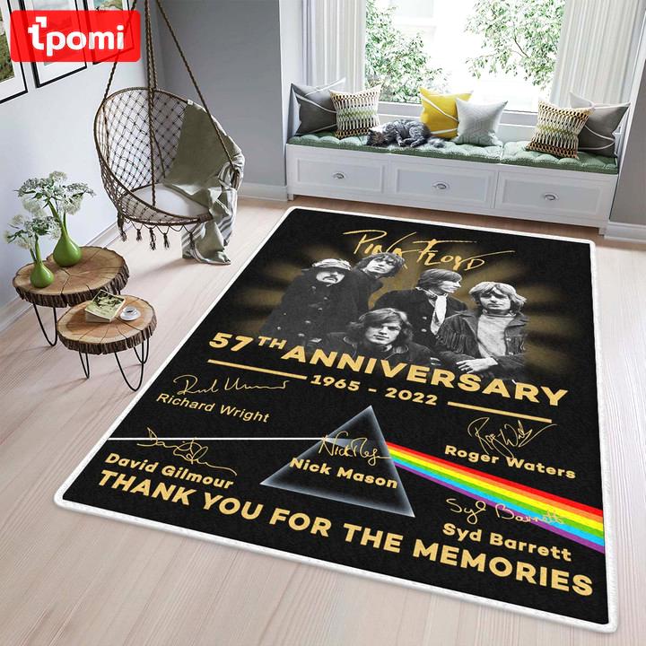 Rugs in living room and bedroom pink floyd signature gift- pink floyd 57th anniversary premium rectangle rug Rectangle Rug