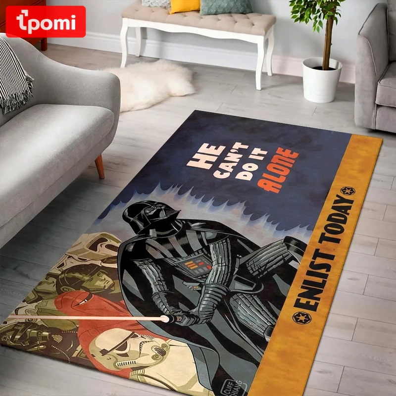 Rugs in living room and bedroom star wars darth vader lonely rugs living room carpet Rectangle Rug