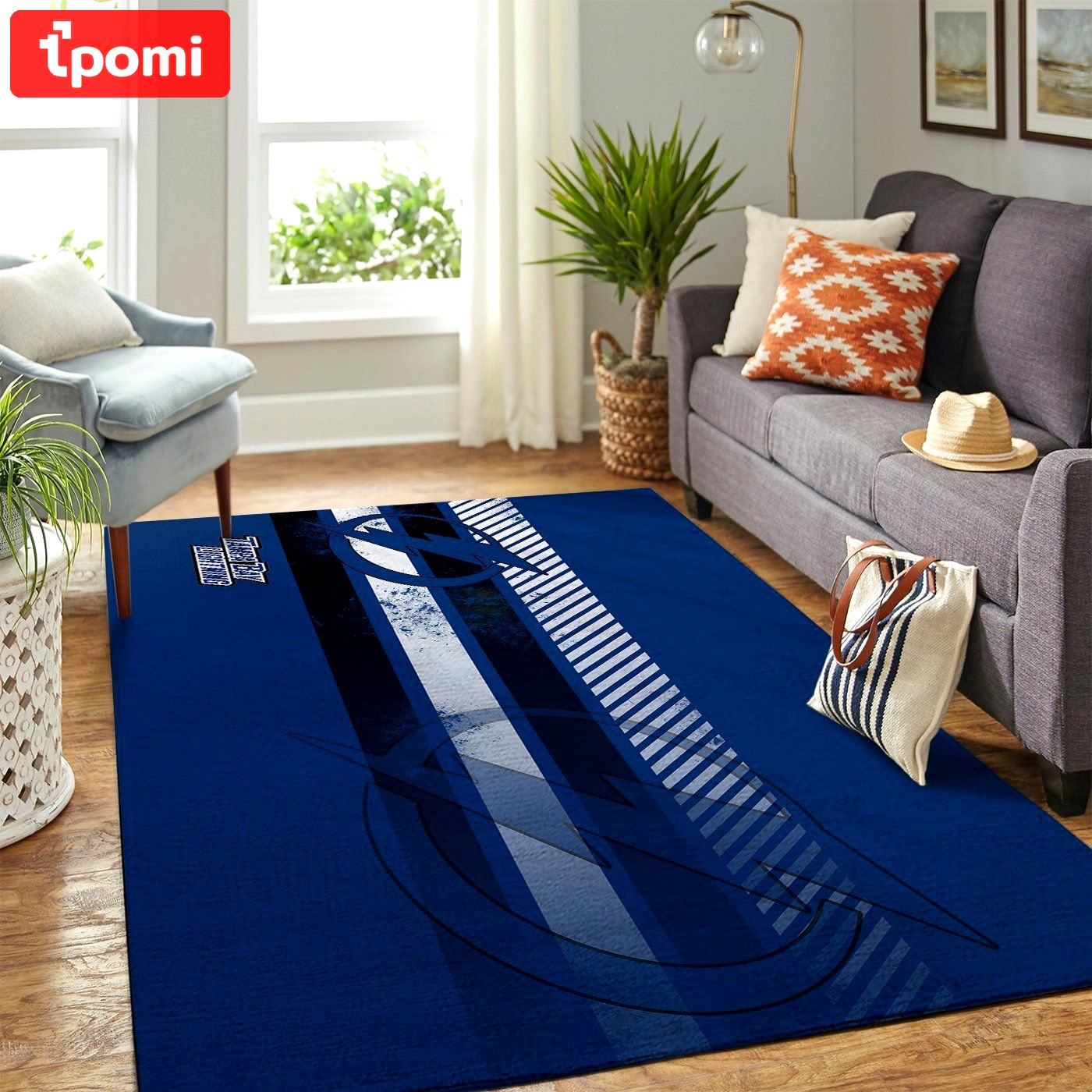Rugs in living room and bedroom tampa bay lightning Rectangle Rug