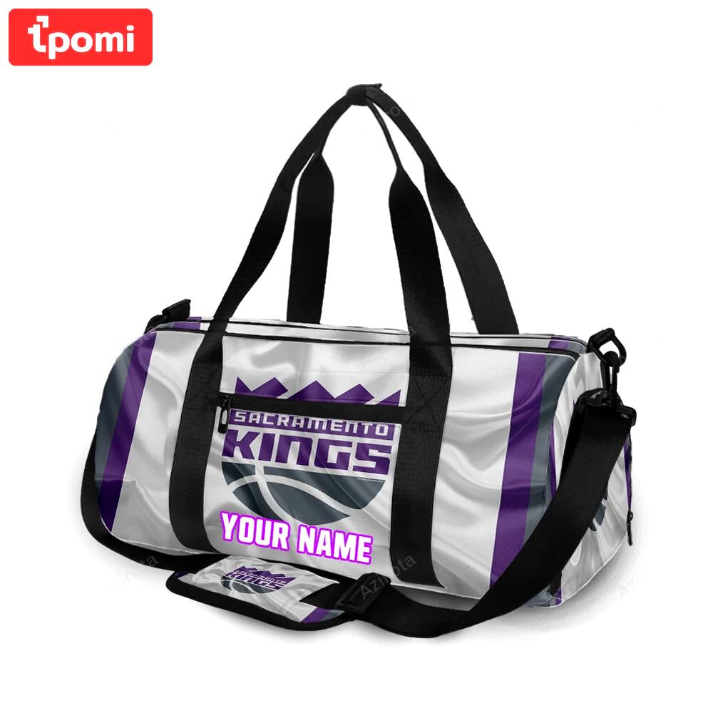 Sacramento kings emblem texture16 personalized name travel bag gym bag 2255 Travel Bag