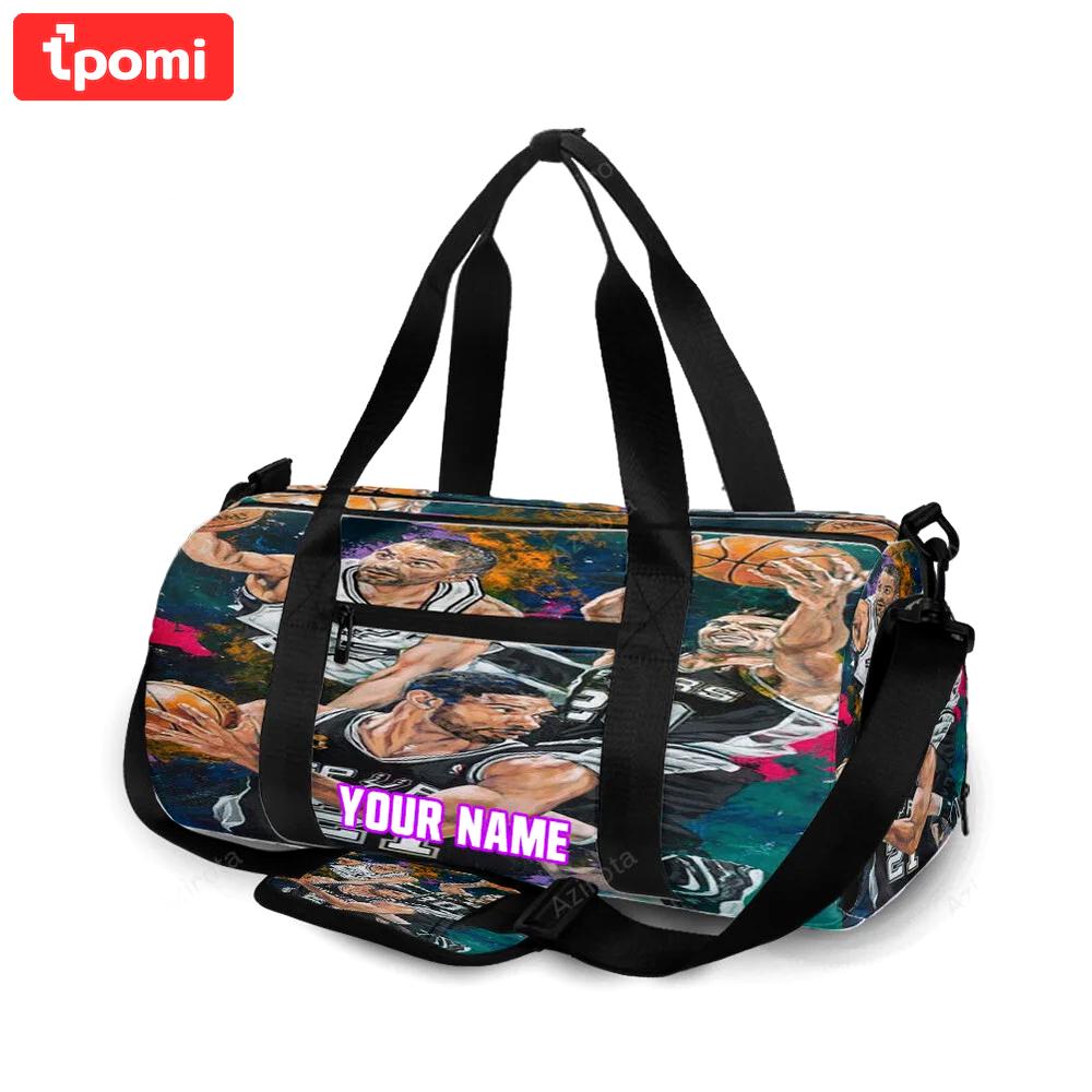 San antonio spurs all players3 personalized name travel bag gym bag 2259 Travel Bag