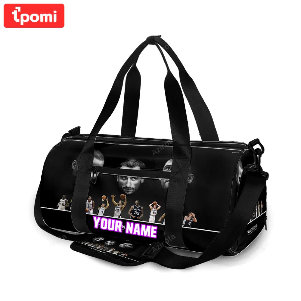 San antonio spurs all players9 personalized name travel bag gym bag 2390 Travel Bag