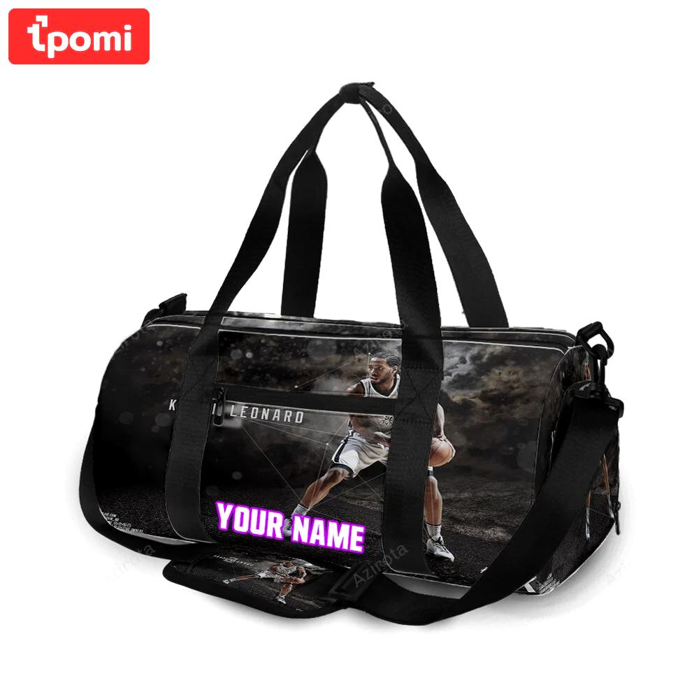 San antonio spurs kawhi leonard6 personalized name travel bag gym bag 2333 Travel Bag
