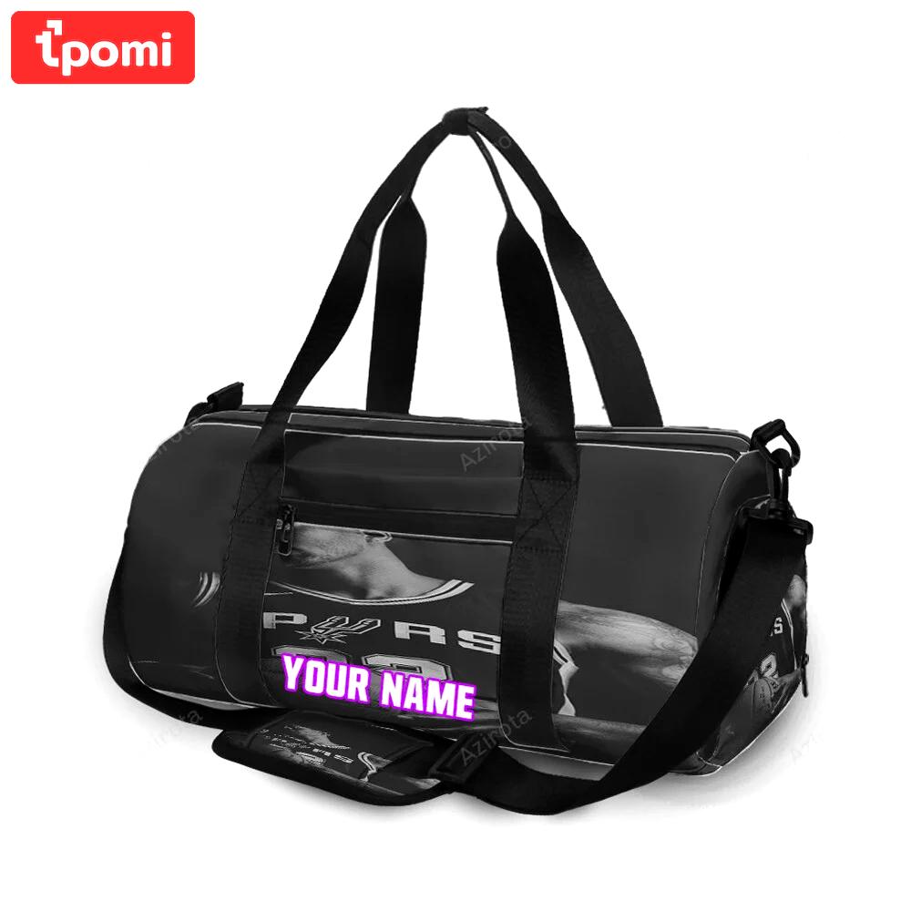 San antonio spurs rudy gay1 personalized name travel bag gym bag 2363 Travel Bag