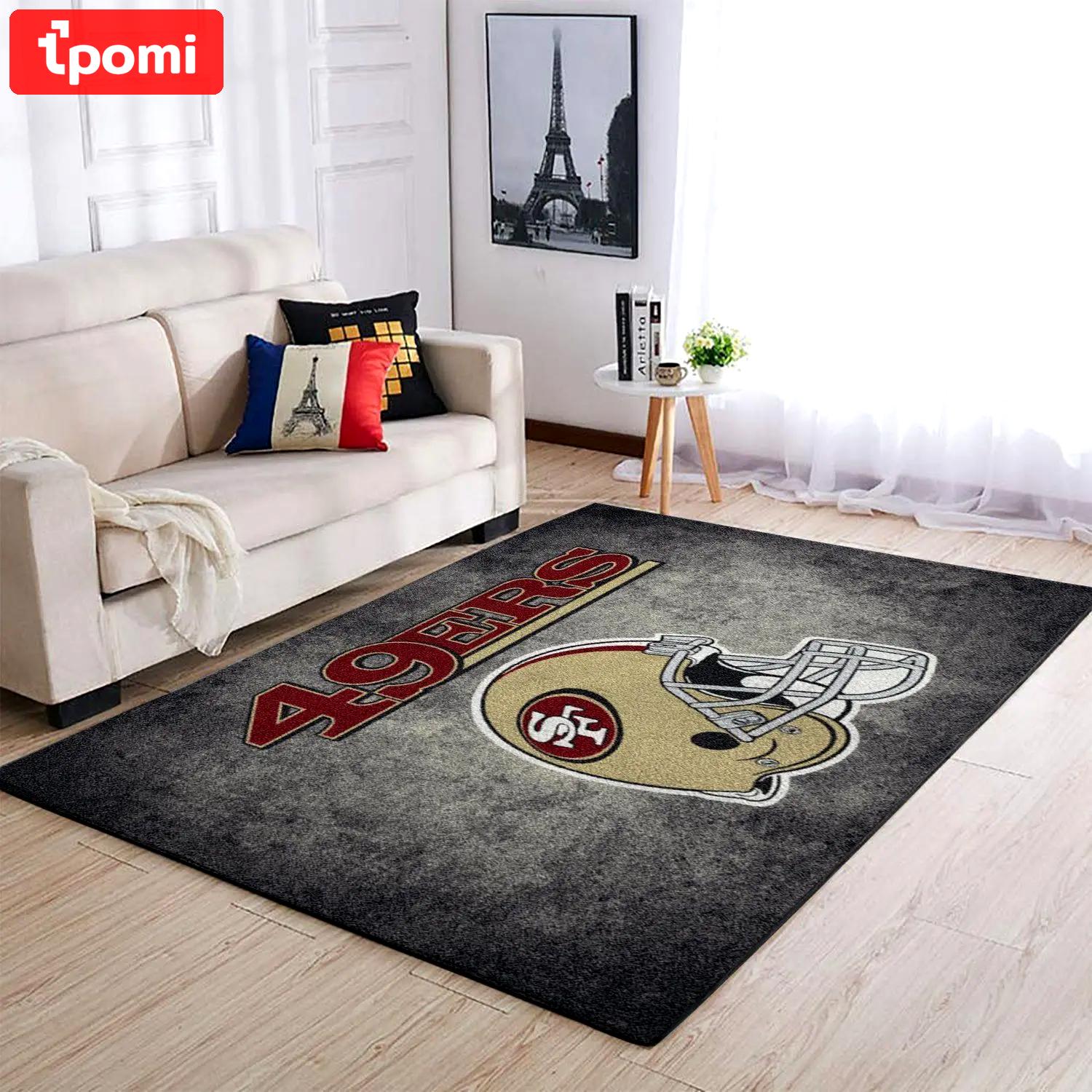 San francisco 49ers nfl football carpet living room  rug regtangle carpet v619 Rectangle Rug