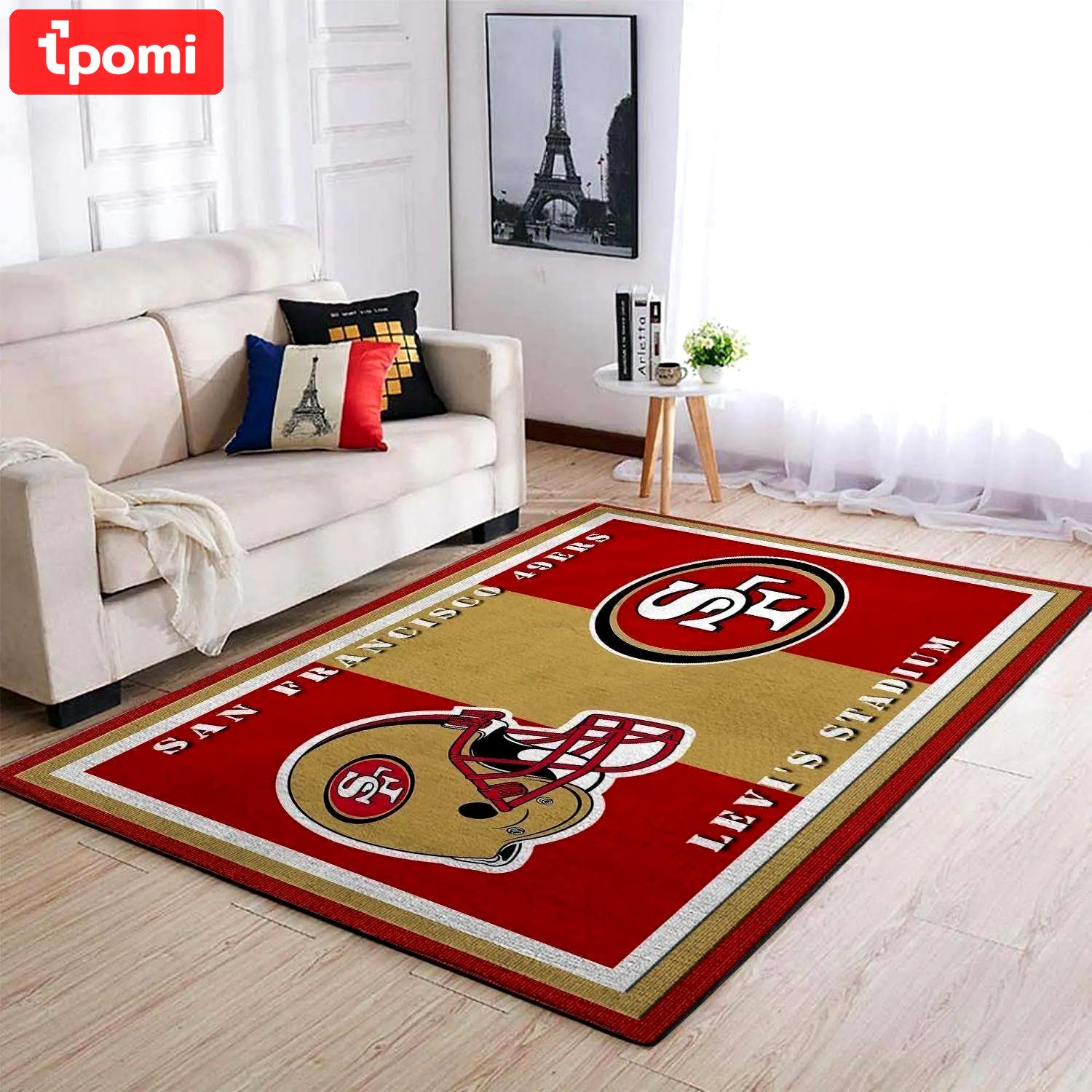 San francisco 49ers nfl football homebeautyus 4 rug regtangle carpet Rectangle Rug