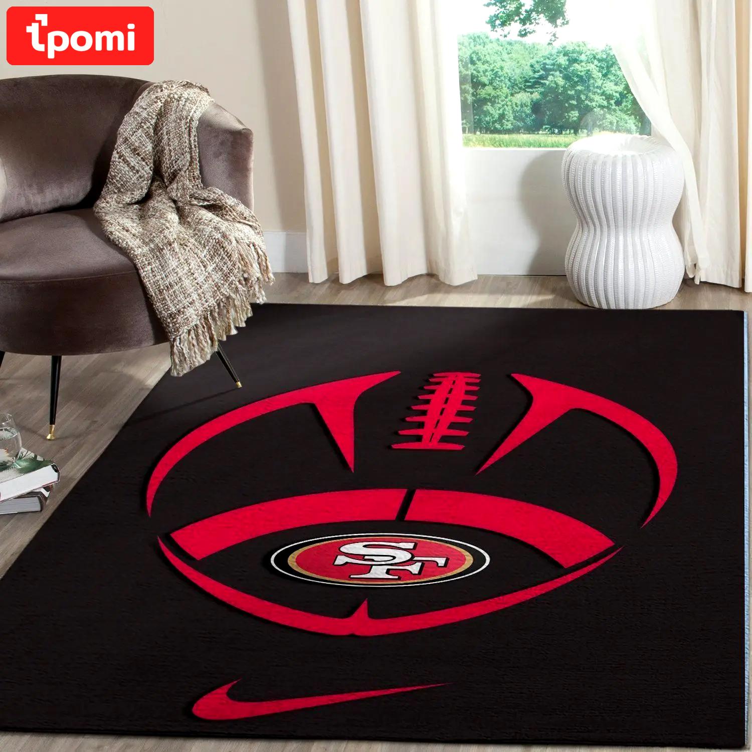 San francisco 49ers nfl football living room rugs rug regtangle carpet v559 Rectangle Rug