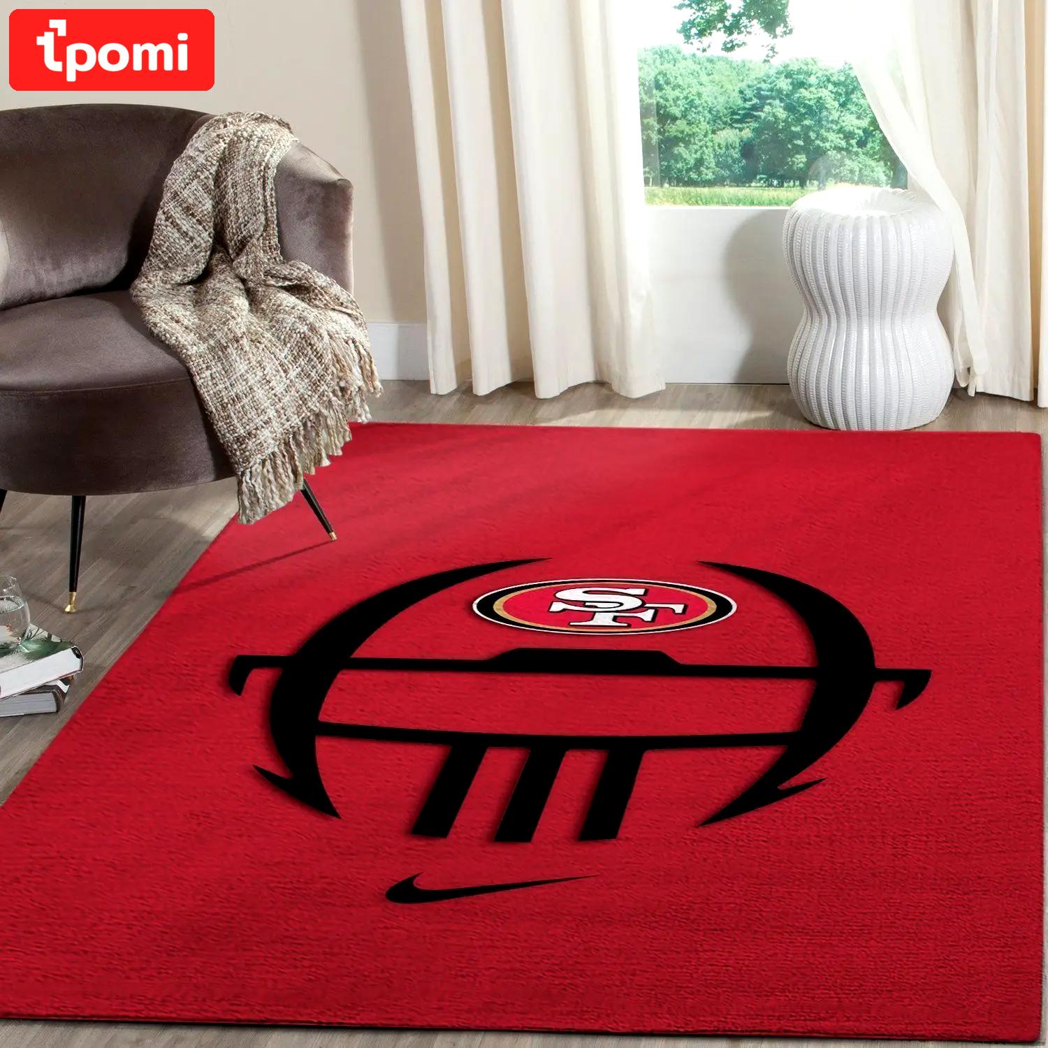 San francisco 49ers nfl football living room rugs rug regtangle carpet v561 Rectangle Rug