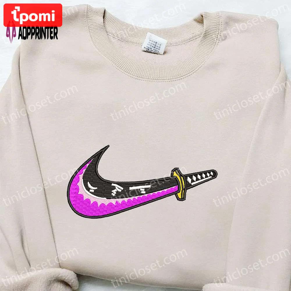 Sandai kitetsu x swoosh anime hoodie – one piece embroidered sweatshirt customized design Embroidered Shirt