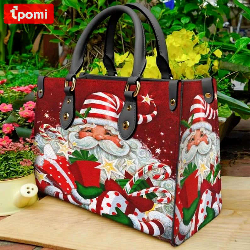 Santa claus leather handbag for women gift 2354 Women Leather Hand Bag