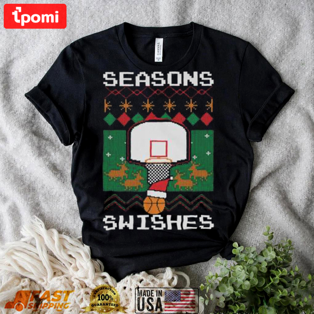 Seasons swishes bastketball ugly christmas t shirt Christmas Ugly Sweater