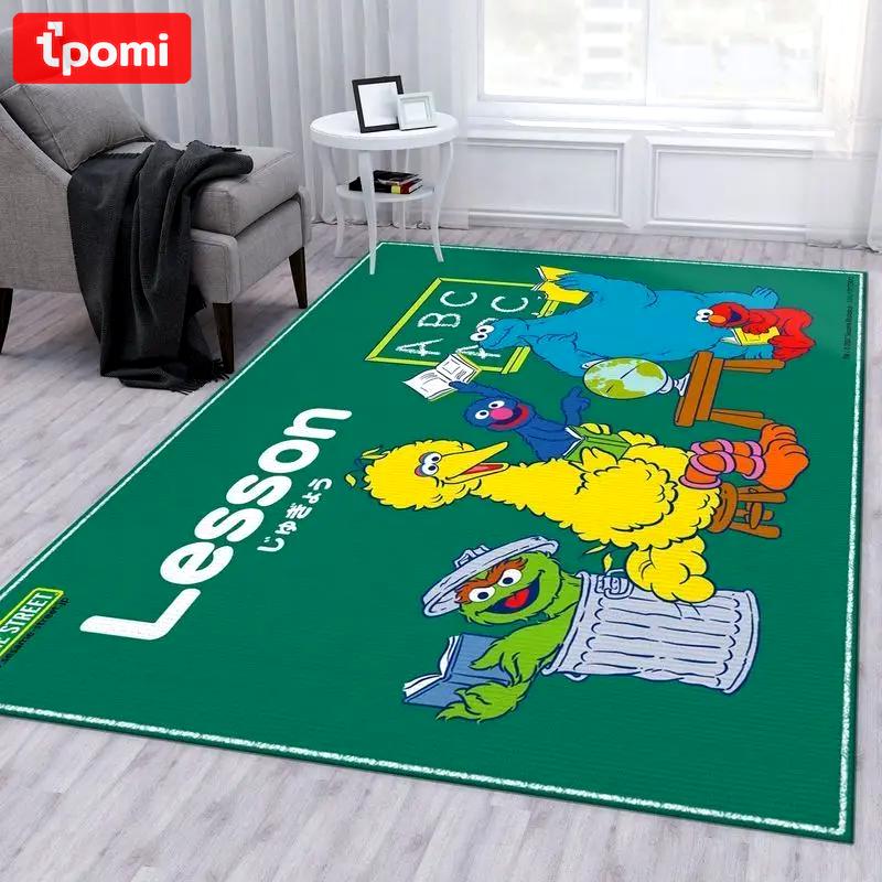 Sesame street 5 area rug living room and bed room rug rug regtangle carpet floor decor home decor Rectangle Rug