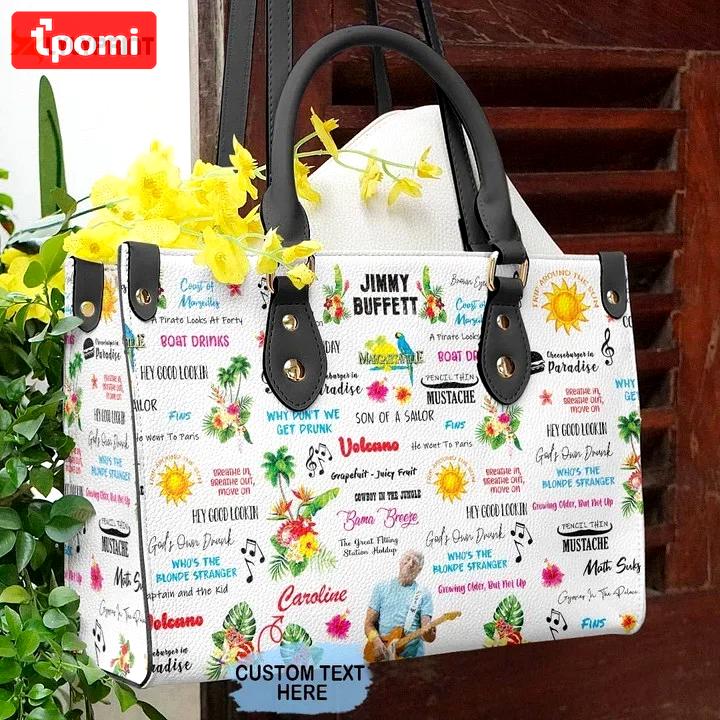 Shop the stylish jimmy buffett 1 leather hand bag gift for women’s day gift for women s day – g95 3531 Women Leather Hand Bag