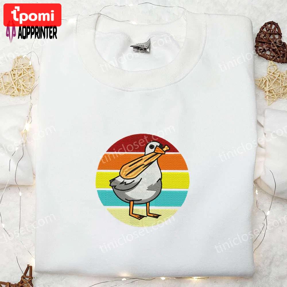 Silly goose embroidered shirt: animal design perfect birthday gift Embroidered Shirt