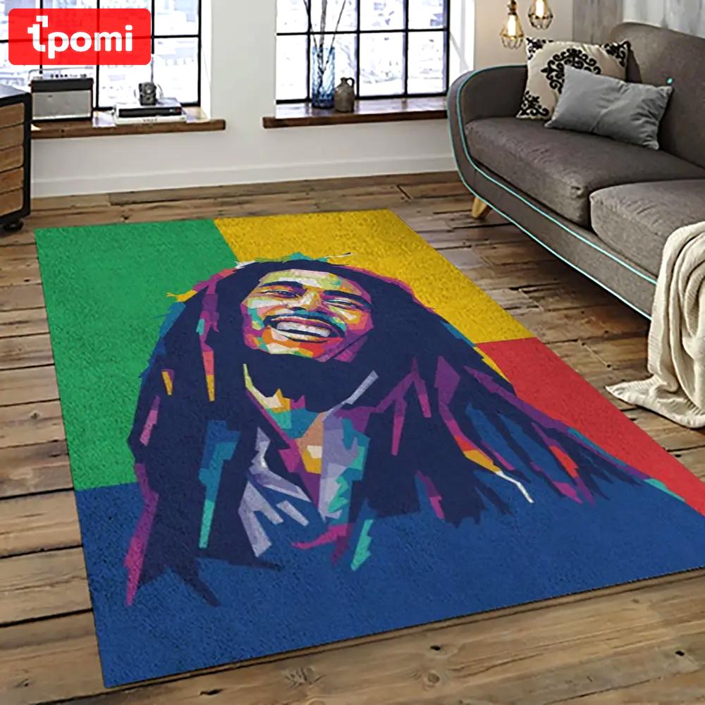Singer bob marley music carpet rectangle area rug for living room bedroom decor bm24 Rectangle Rug