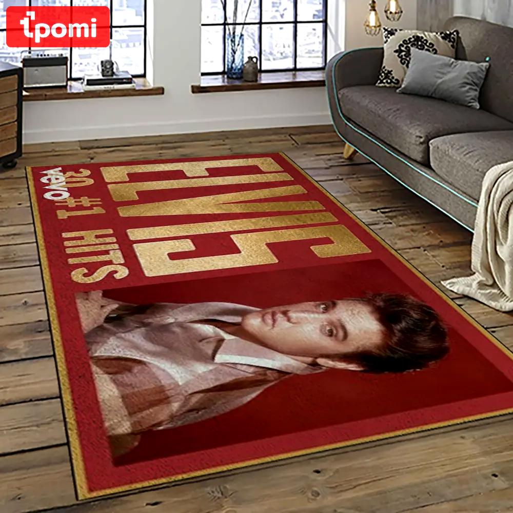 Singer elvis presley music carpet rectangle area rug for living room bedroom decor ep08 Rectangle Rug