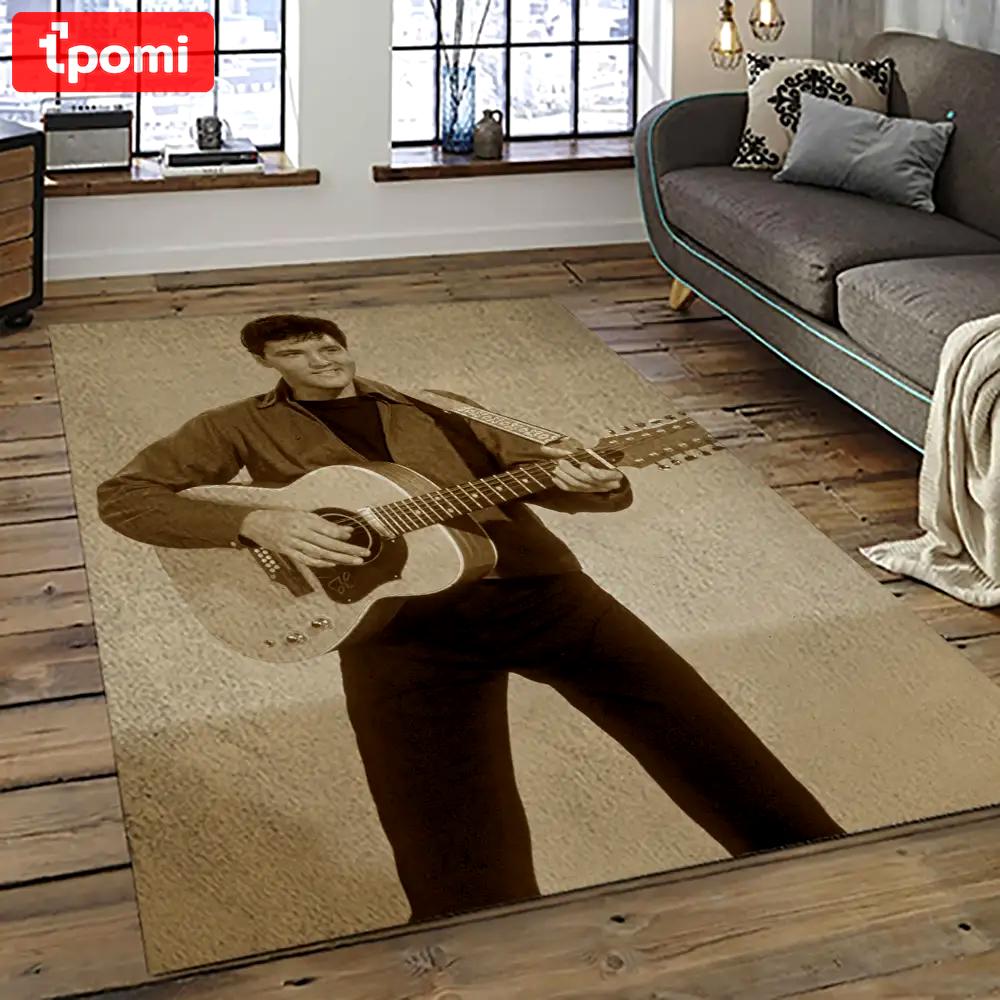 Singer elvis presley music carpet rectangle area rug for living room bedroom decor ep32 Rectangle Rug
