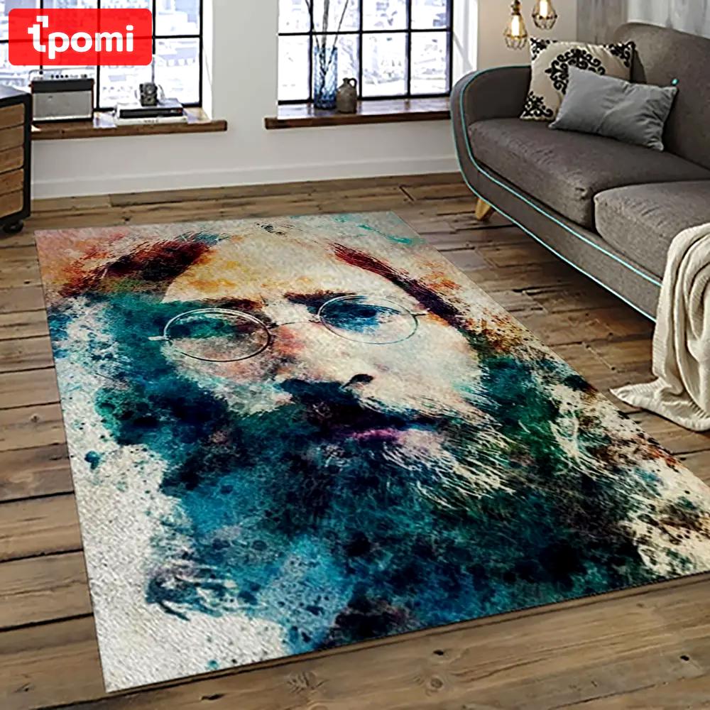 Singer john lennon music carpet rectangle area rug for living room bedroom decor jl02 Rectangle Rug