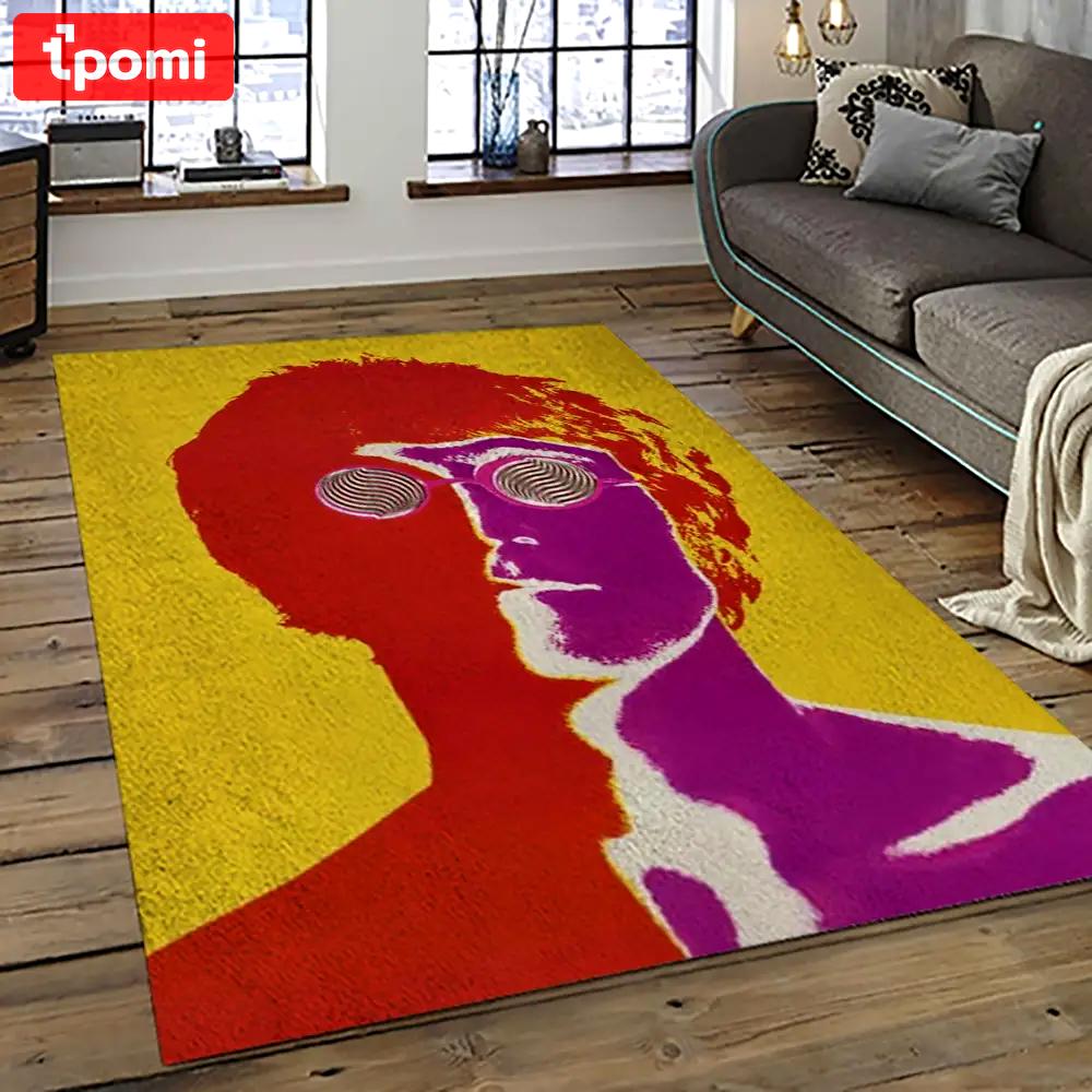 Singer john lennon music carpet rectangle area rug for living room bedroom decor jl11 Rectangle Rug