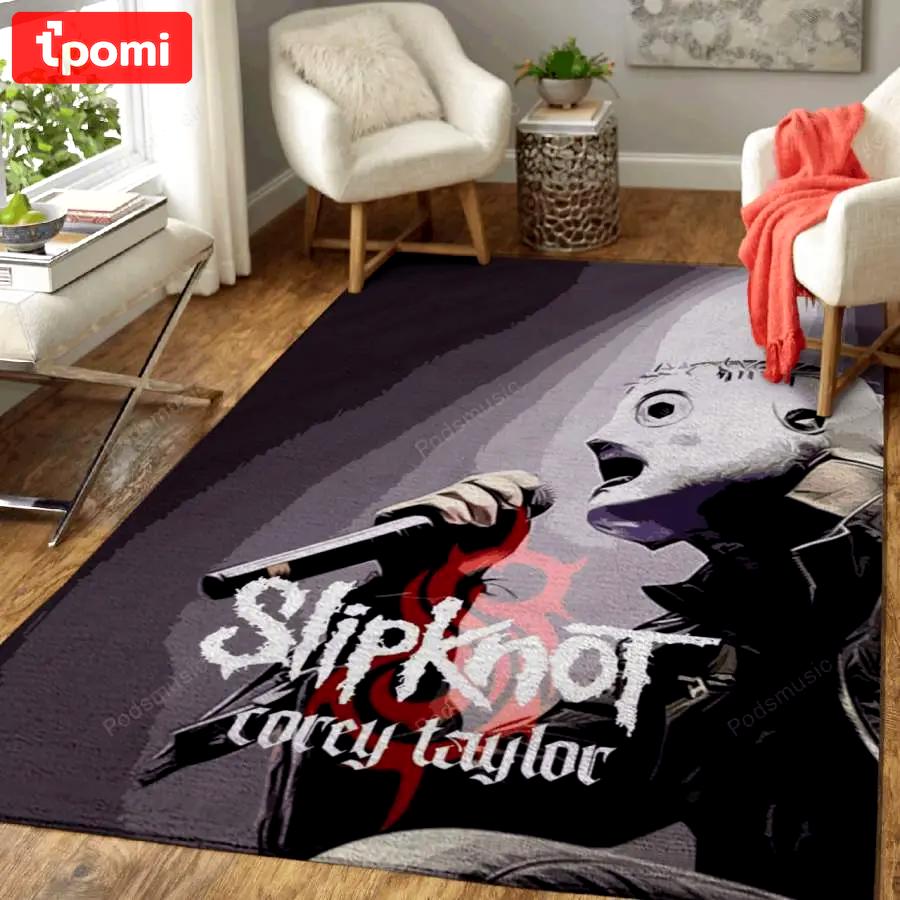 Slipknot band mask style nice gift home decor rectangle living room rug Rectangle Rug