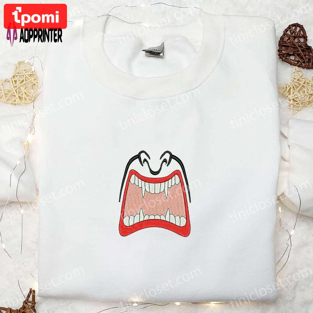 Smile vampire mouth hoodie: custom embroidered shirt best gift ideas for family Embroidered Shirt