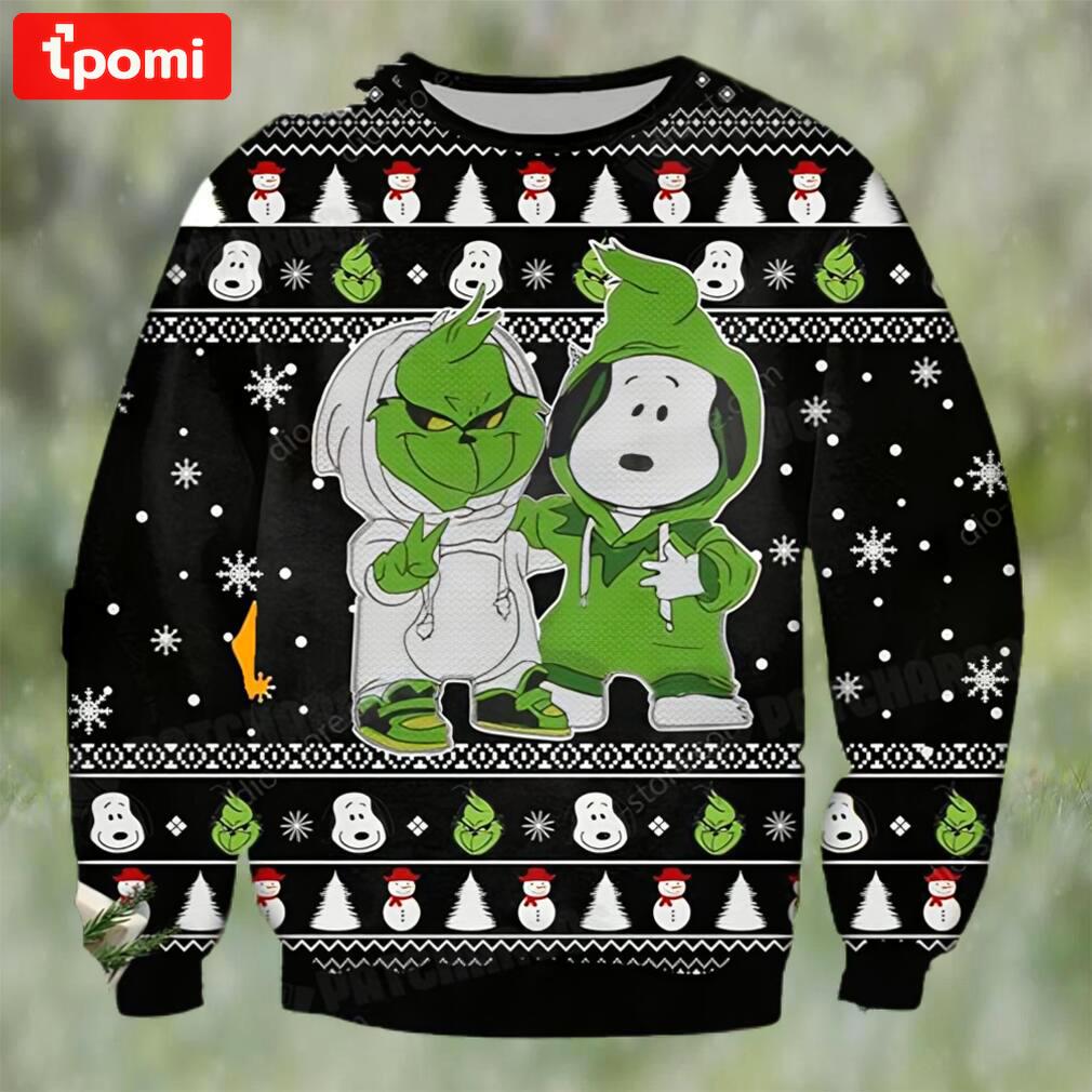Snoopy and grinch ugly christmas sweater xmas gift Christmas Ugly Sweater