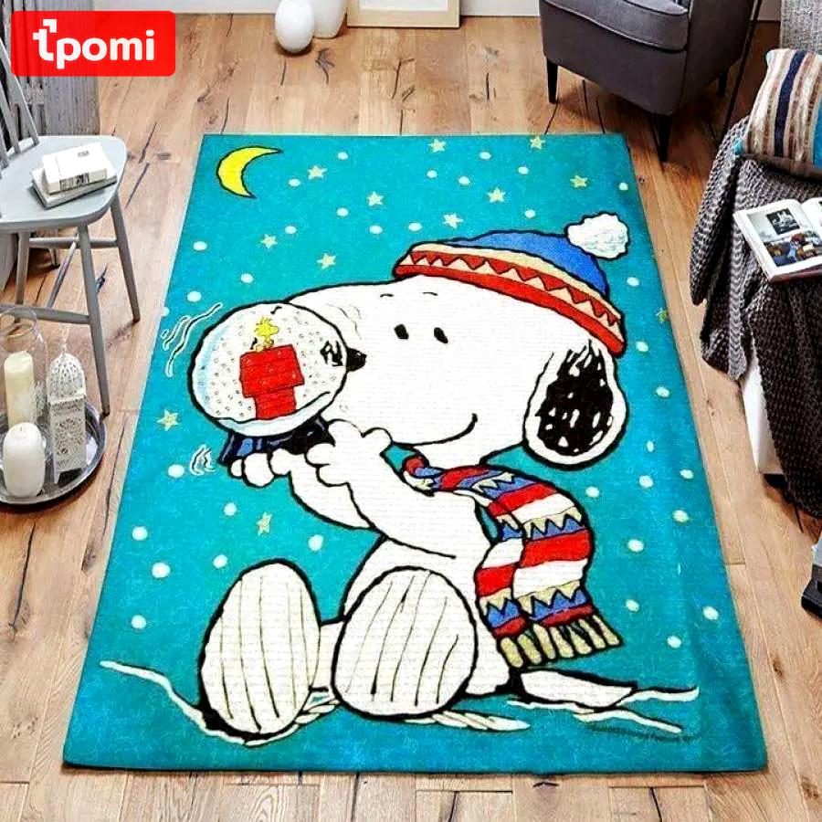 Snoopy area rug living room rug home decor christmas disney movie ofd 02113 Rectangle Rug