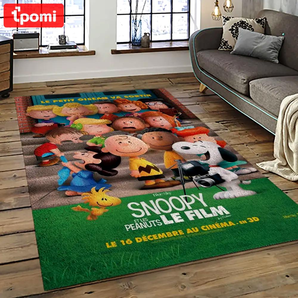 Snoopy cartoon movie carpet rectangle area rug for living room bedroom decor snp107 Rectangle Rug