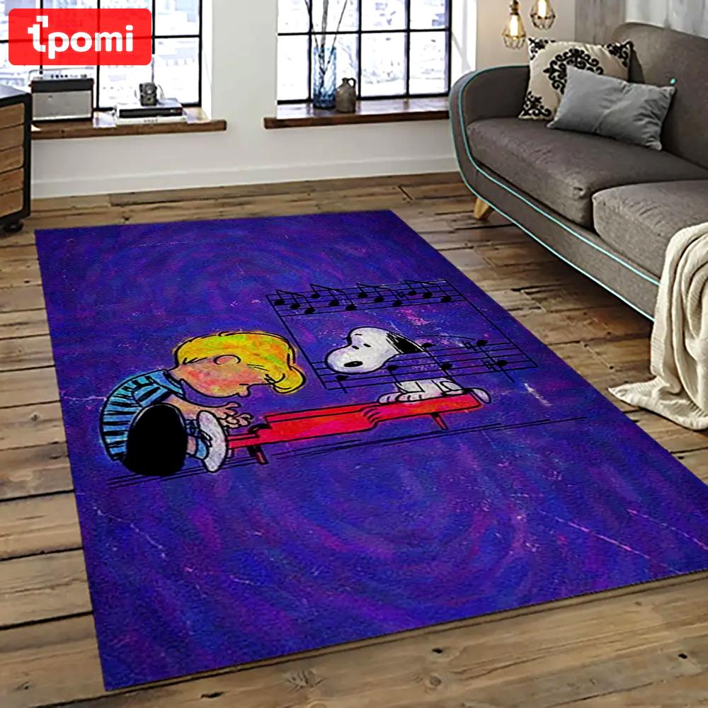 Snoopy cartoon movie carpet rectangle area rug for living room bedroom decor snp17 Rectangle Rug