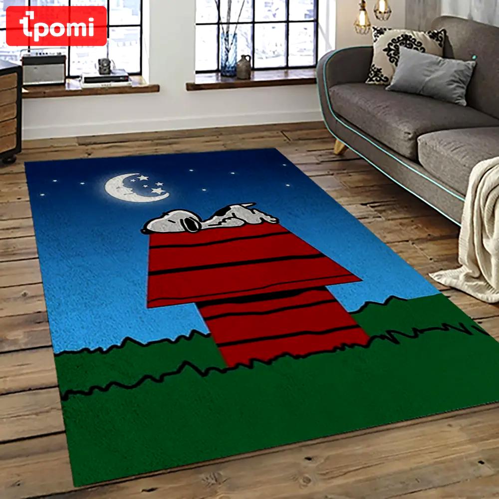 Snoopy cartoon movie carpet rectangle area rug for living room bedroom decor snp35 Rectangle Rug