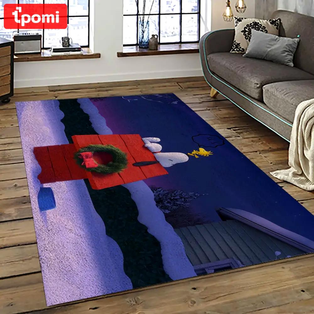 Snoopy cartoon movie carpet rectangle area rug for living room bedroom decor snp38 Rectangle Rug