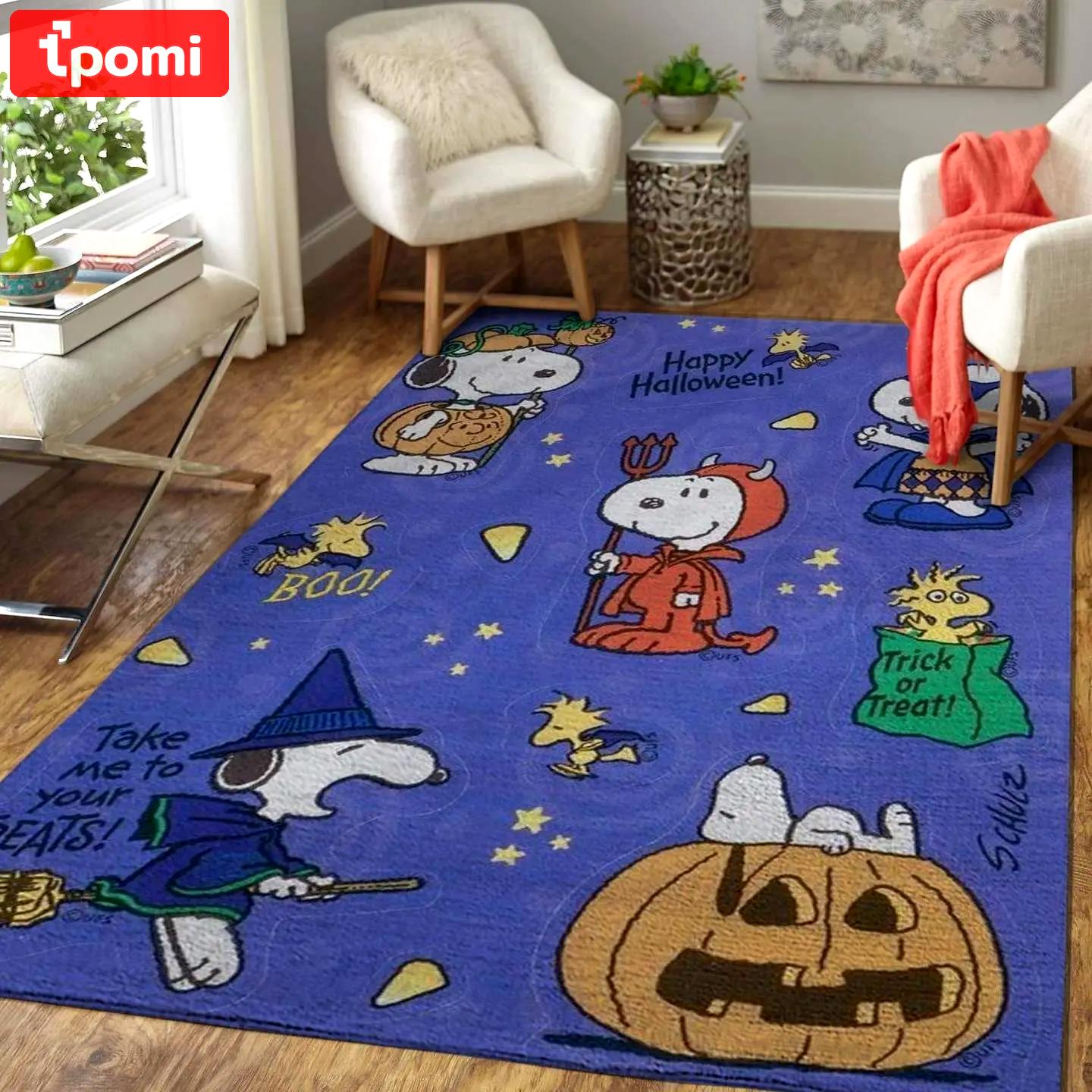 Snoopy rug christmas carpet sn11 rug regtangle carpet floor decor home decor Rectangle Rug
