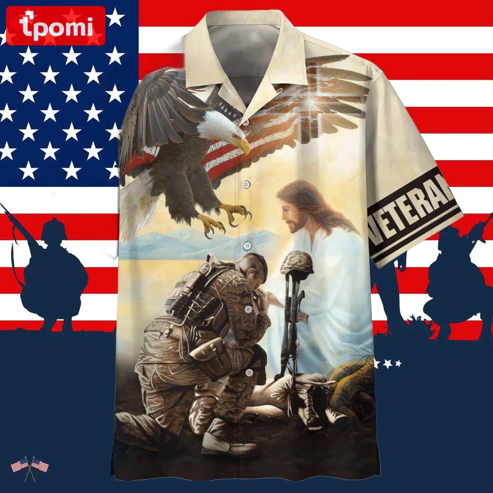 Soldiers and jesus army veteran hawaiian shirt Hawaii Shirt