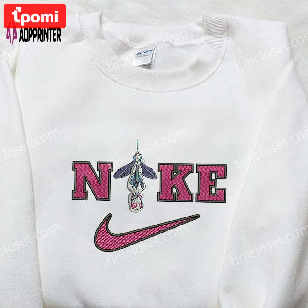 Spider-gwen x nike embroidered sweatshirt: best family gifts from nike inspired shirt Embroidered Shirt