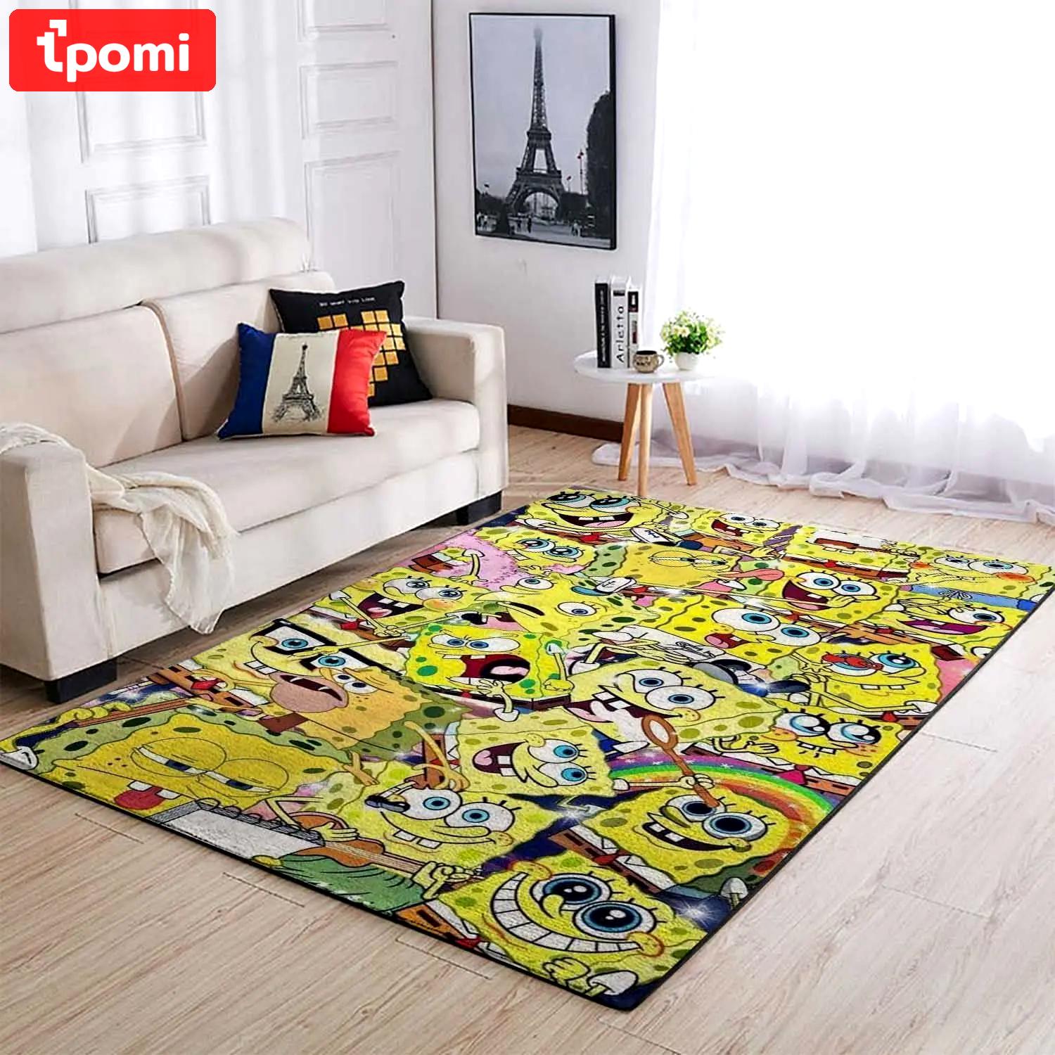 Spongebob squarepants area rugs living room carpet ssp91201 rug regtangle carpet floor decor home decor Rectangle Rug